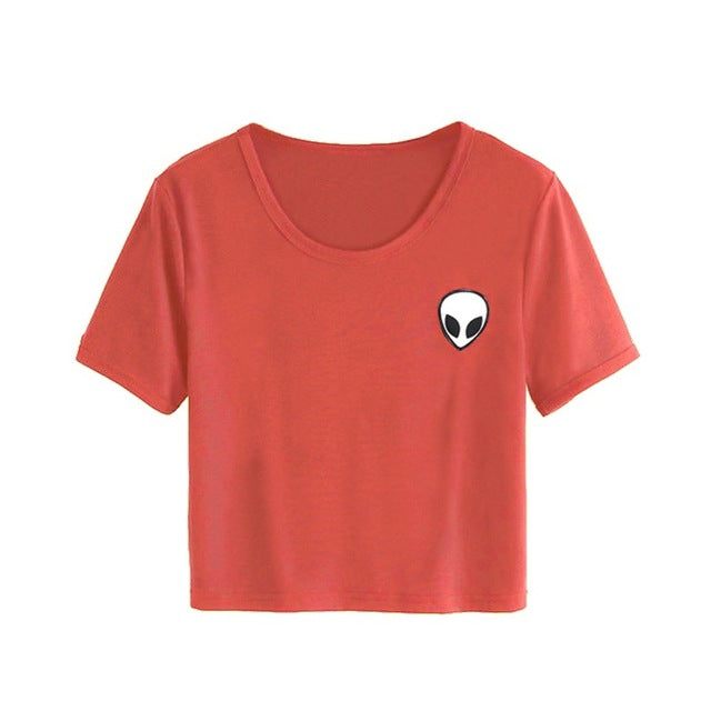 Women Young Girl Summer Short Sleeve