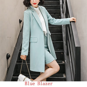 2019 New Fall Winter Women Long Blazer