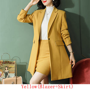 2019 New Fall Winter Women Long Blazer