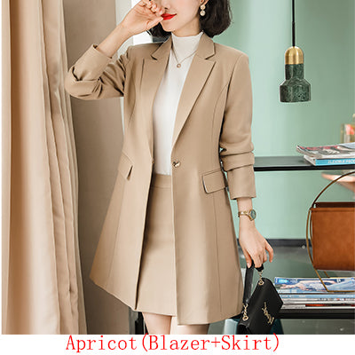 2019 New Fall Winter Women Long Blazer