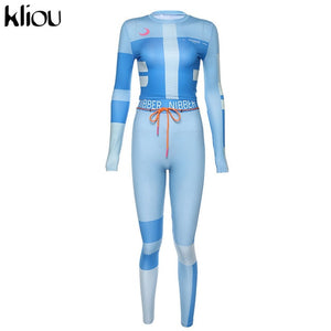 Kliou women fitness two pieces